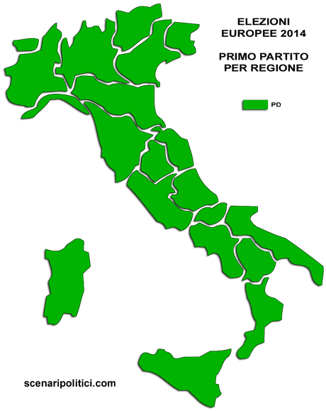 Elezioni Europee 2014: chi ha vinto nelle varie regioni e province?