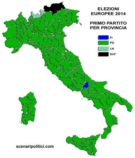 Elezioni Europee 2014: chi ha vinto nelle varie regioni e province?