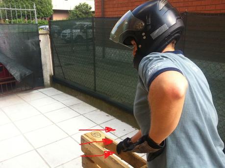 I gesti tipici del Motociclista da Tavola