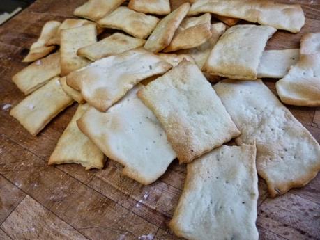 Crackers con pasta madre