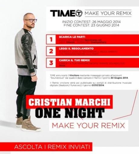 Vuoi remixare Cristian Marchi - One Night (Time Records)? Leggi qui