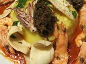 Insalata calda mare, patate, melanzane peperoni