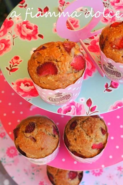 Muffins vegan alle fragole