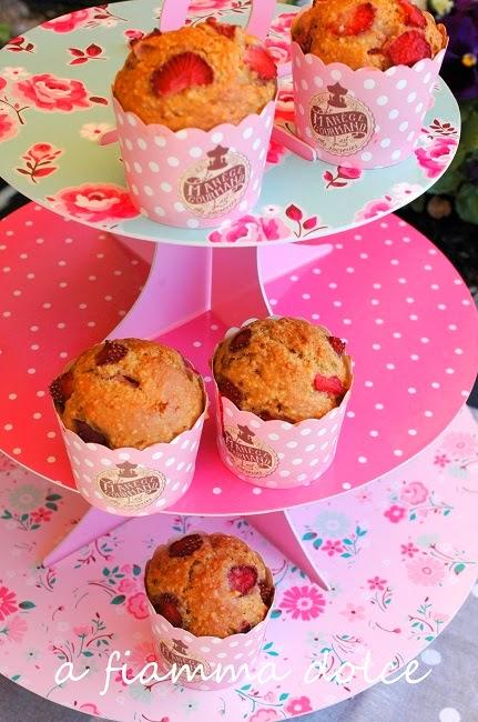 Muffins vegan alle fragole