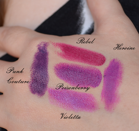 Poisonberry di Lime Crime: swatch e prime impressioni