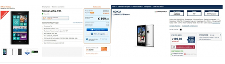 Da Unieuro e Marco Polo il Nokia Lumia 925 a 199€ anche negli store online