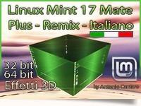 Linux Mint 17 Mate italiano Plus remix 3D ISO 32bit 64 bit