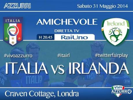 Calcio Amichevole | Italia - Irlanda | Diretta tv su Rai 1 e Rai HD