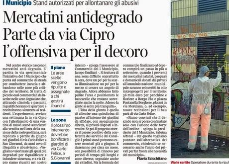 L'orrendo mercatino che massacra il Pincio? E' in realtà il nuovo modello di sviluppo 'antidegrado' della città. Sempre più geniale il Primo Municipio