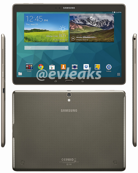 Samsung Galaxy Tab S 10.5 Samsung Galaxy S 10.5: in rete la prima foto press smartphone  Samsung Galaxy S 10.5 scheda tecnica Samsung Galaxy S 10.5 Italia Samsung Galaxy S 10.5 foto Samsung Galaxy S 10.5 