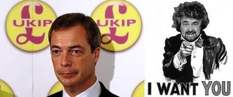 Nigel Farage-ukip. Cerco te dice Grillo