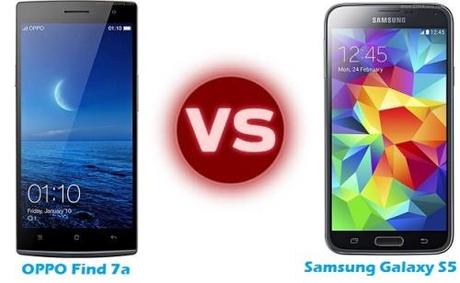 samsung galaxy s5 vs oppo find 7a