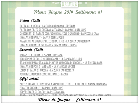 Menu di Stagione: Giugno #1