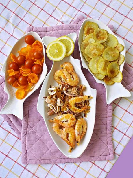 Finto fritto di mare (cottura al forno)