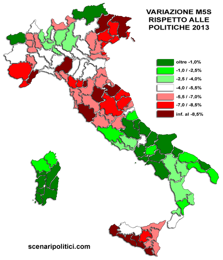 Risultati Elezioni Europee 2014 M5S