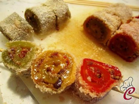 Chiocciole di peperone al forno con acciughe e bacche di Goji: la sfida che va presa di petto