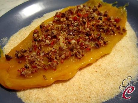 Chiocciole di peperone al forno con acciughe e bacche di Goji: la sfida che va presa di petto