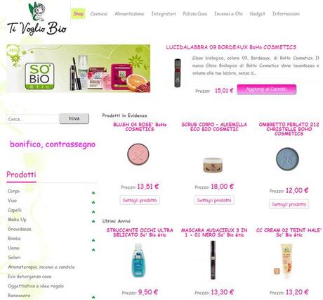 TiVoglioBio 02 Ti Voglio Bio: e   shop cosmetici eco bio,  foto (C) 2013 Biomakeup.it