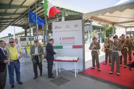 Bari/ Stazione FS, 2 Giugno. La Banda della Brigata “Pinerolo” in Concerto