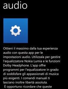 Audio | Disponibile un'aggiornamento per la funzione Audio dei Lumia WP8.