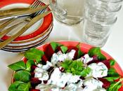 Insalata spinaci novelli barbabietole Baby spinach beetroot salad