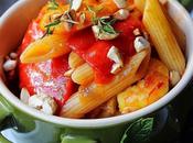 Pasta peperoni,gamberetti, anacardi zafferano.