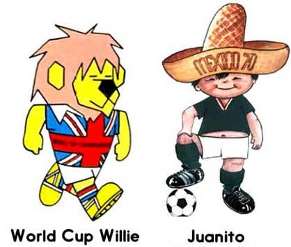 mascotte mondiali di calcio