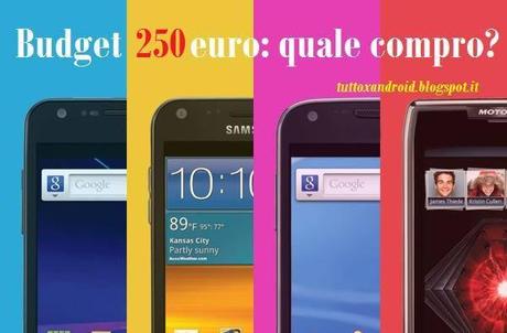 Smartphone a 250€: quali considerare e quali scartare.