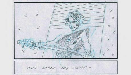 SIN CITY: A DAME TO KILL FOR - GLI STORYBOARD DI FRANK MILLER