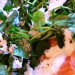 800px-Smoked_salmon_with_watercress_and_crème_fraîche