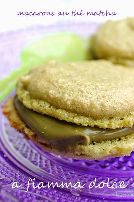 Macarons al thè matcha