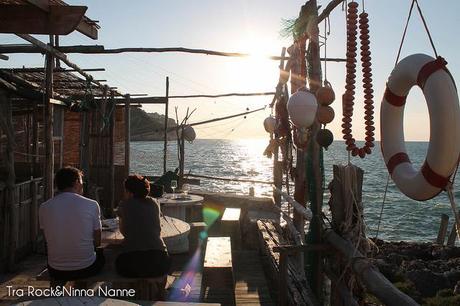 Il Trabucco al tramonto