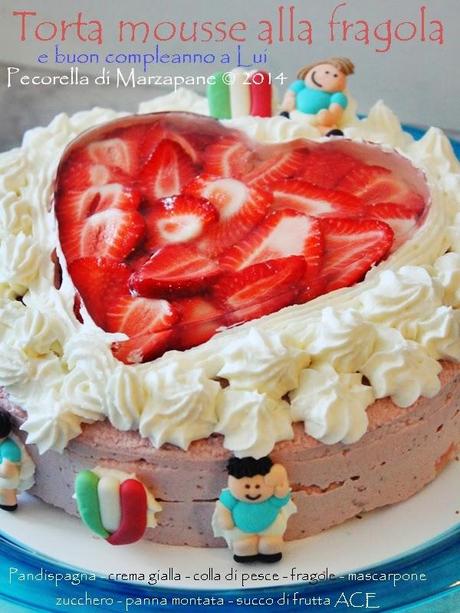 Torta mousse alla fragola