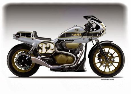 Design Corner - Yamaha XV 950R Low Ride Study by Oberdan Bezzi