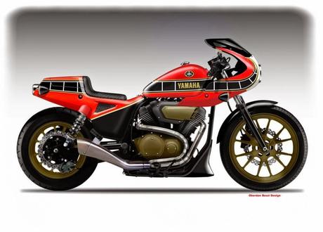 Design Corner - Yamaha XV 950R Low Ride Study by Oberdan Bezzi