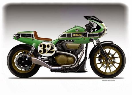 Design Corner - Yamaha XV 950R Low Ride Study by Oberdan Bezzi