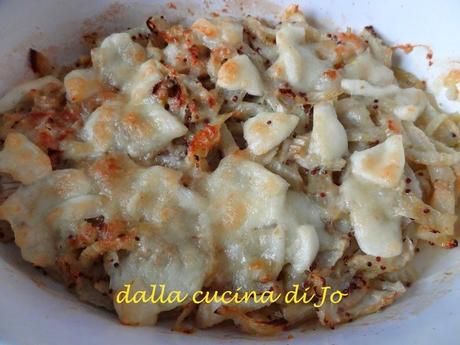 Finocchi gratinati e filanti con senape