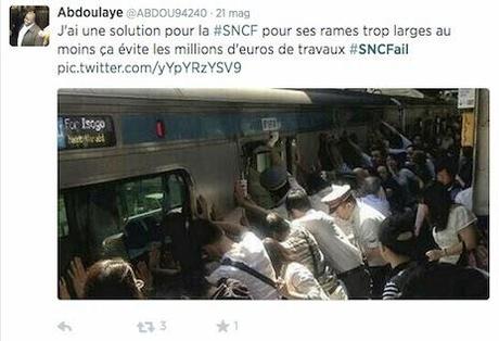 Un VERO #Epicfail - SNCF (Ferrovie francesi) visto da Twitter :-)