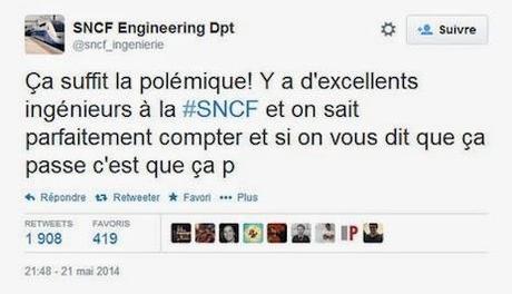 Un VERO #Epicfail - SNCF (Ferrovie francesi) visto da Twitter :-)