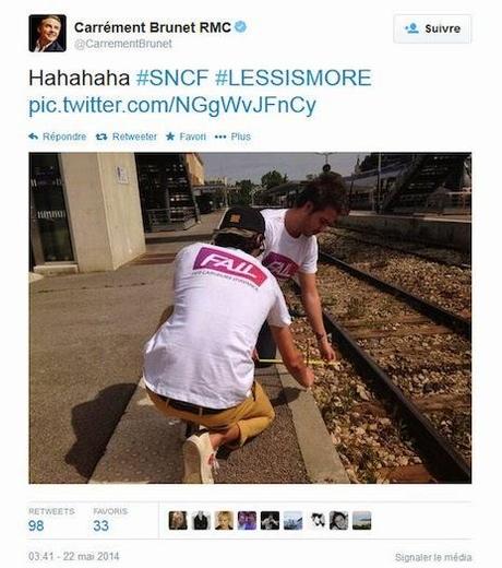 Un VERO #Epicfail - SNCF (Ferrovie francesi) visto da Twitter :-)