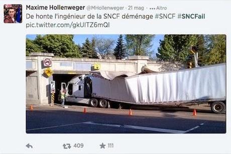 Un VERO #Epicfail - SNCF (Ferrovie francesi) visto da Twitter :-)