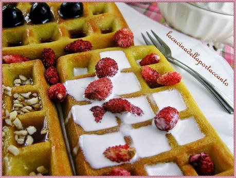 Gaufre dolci guarnite