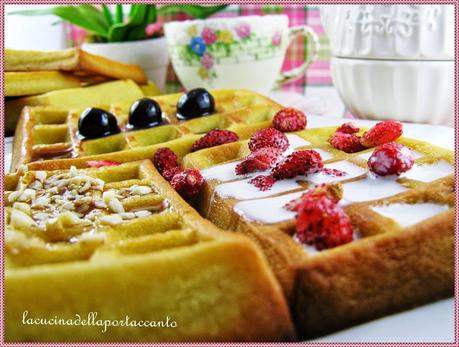 Gaufre dolci guarnite