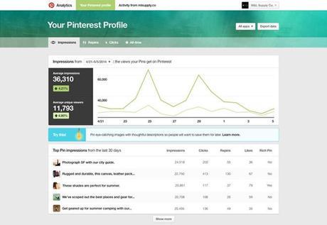 Pinterest spinge verso l’adv, ecco i Promoted Pins fai da te pinterest-analytics