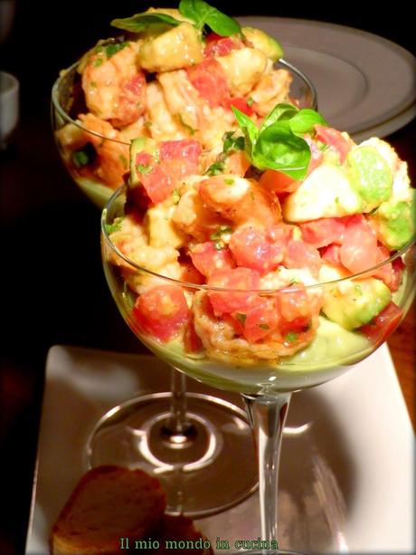 COCKTAIL di GAMBERI e AVOCADO