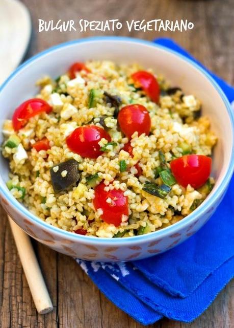 Bulgur speziato vegetariano per la Cucina dell'Extravergine.