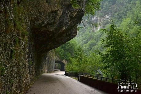 La vecchia strada della Valcellina.