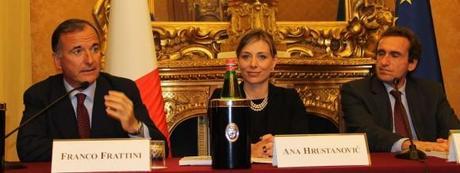 Italia, Serbia e UE: la conferenza a Montecitorio franco frattini ana hrustanovic isag