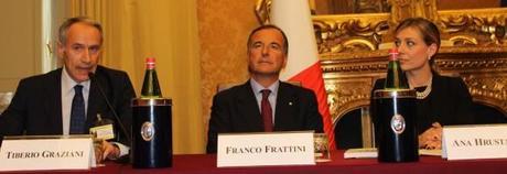 Italia, Serbia e UE: la conferenza a Montecitorio tiberio graziani franco frattini ana hrustanovic