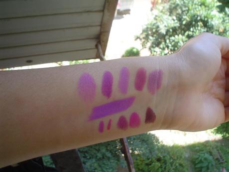 Swatches: NYX Butter Lipstick, Macaron lippie, Lip liner